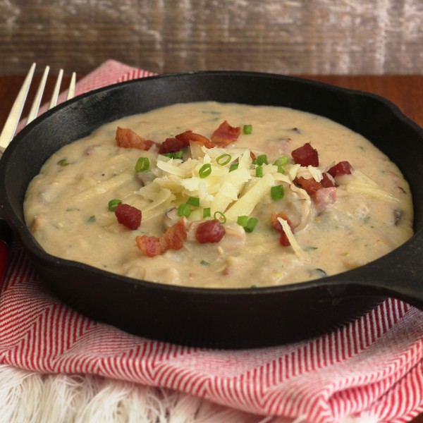 Brunch In A Cast Iron Skillet Oysters, Tasso, Bacon And Grits